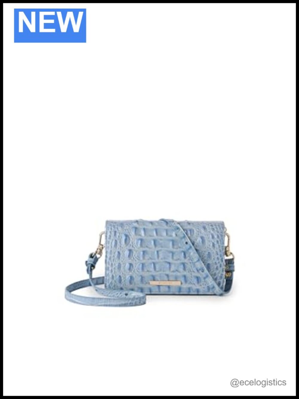 Brave New Look Leather Crossbody Flap Bag with Adjustable Strap